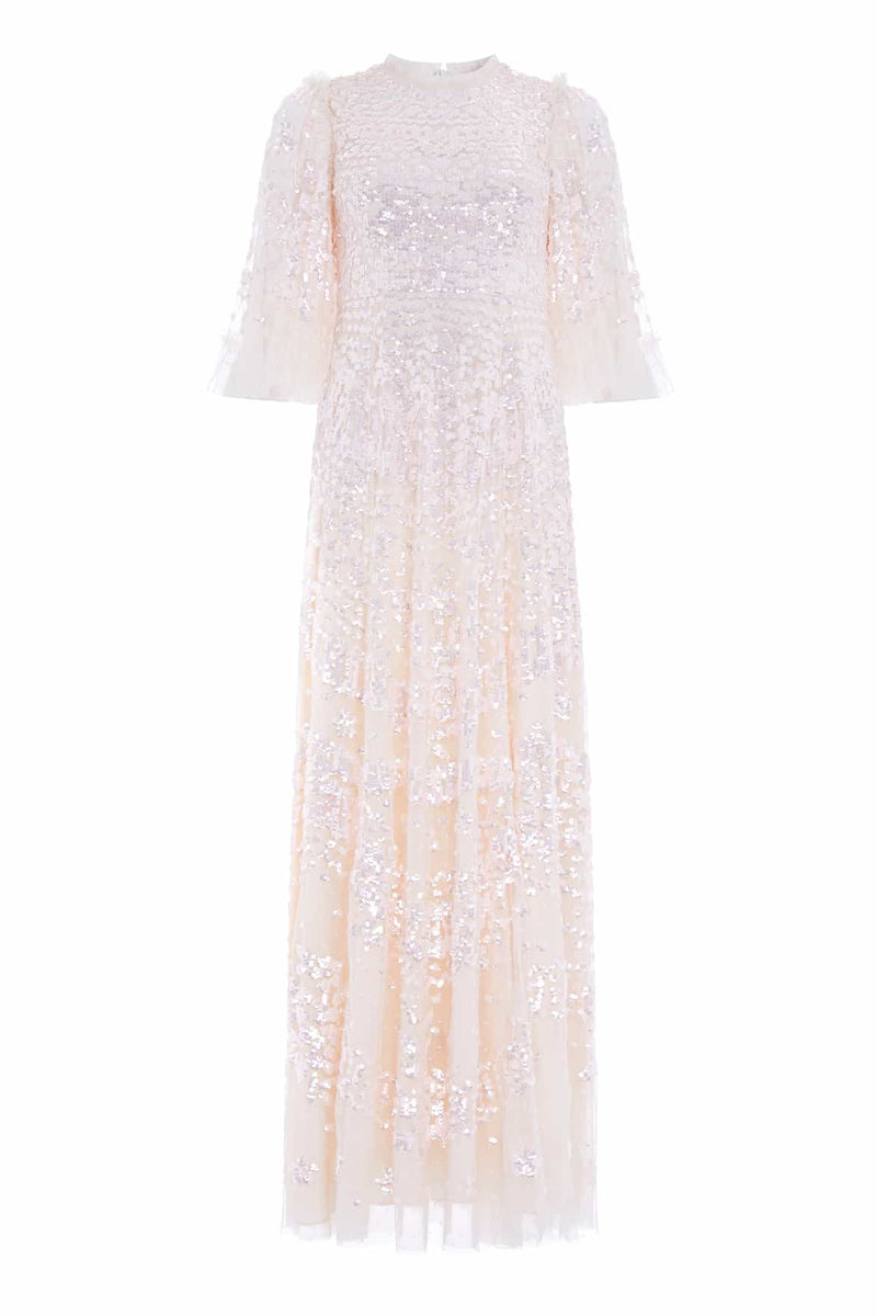Anais Sequin Gown Cream | Needle & Thread Anais Sequin Gown Cream | Needle & Thread