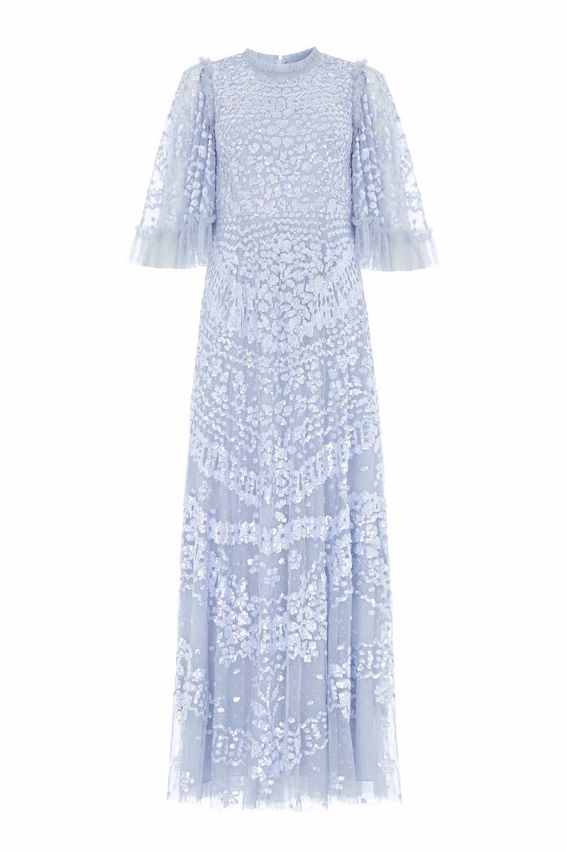 anais sequin dress Anais Sequin Gown Blue