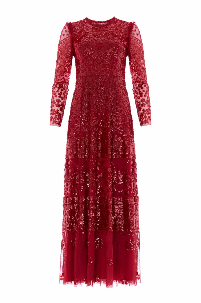 Aurora Gown  Red | Needle & Thread