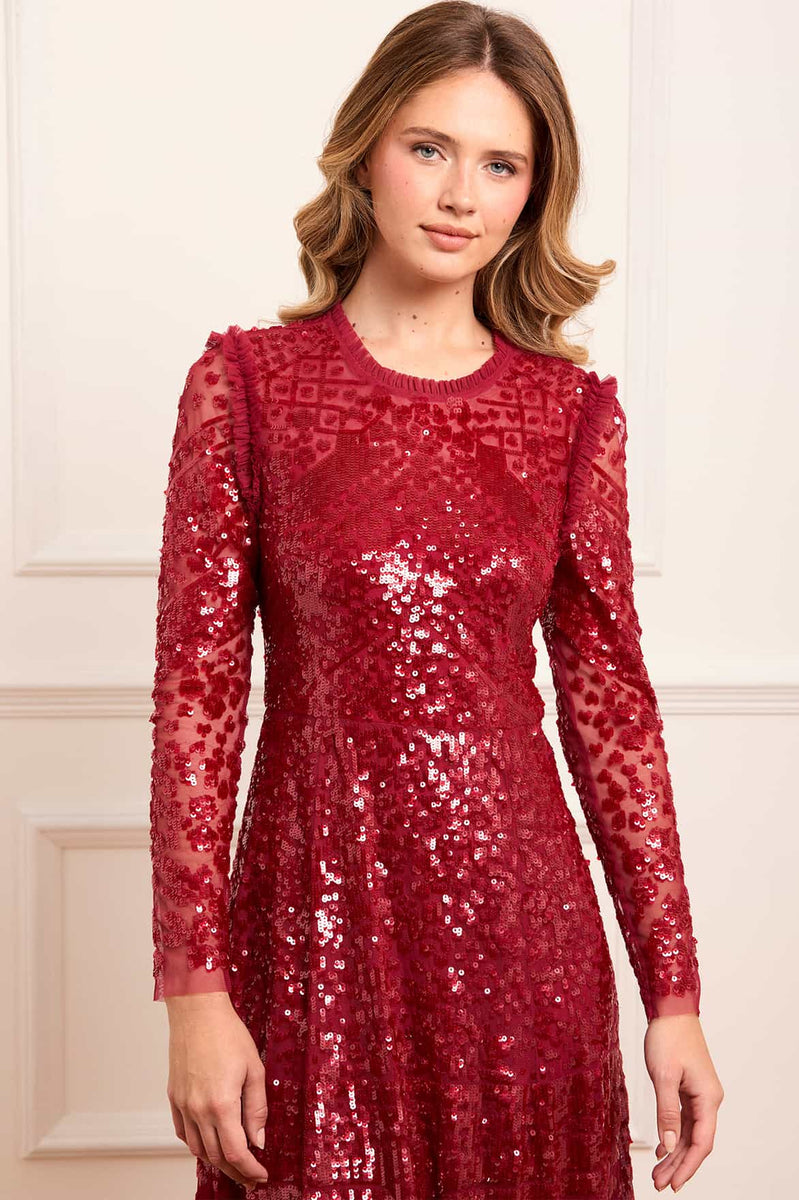 Aurora Gown Red | Needle & Thread Aurora Gown Red | Needle & Thread