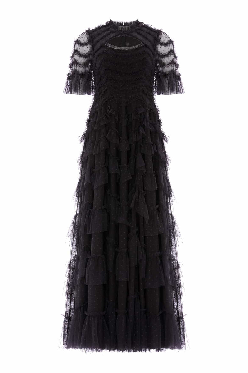 avianna pleated ruffle dress Ulla Johnson Aviana Dress | Neutrals