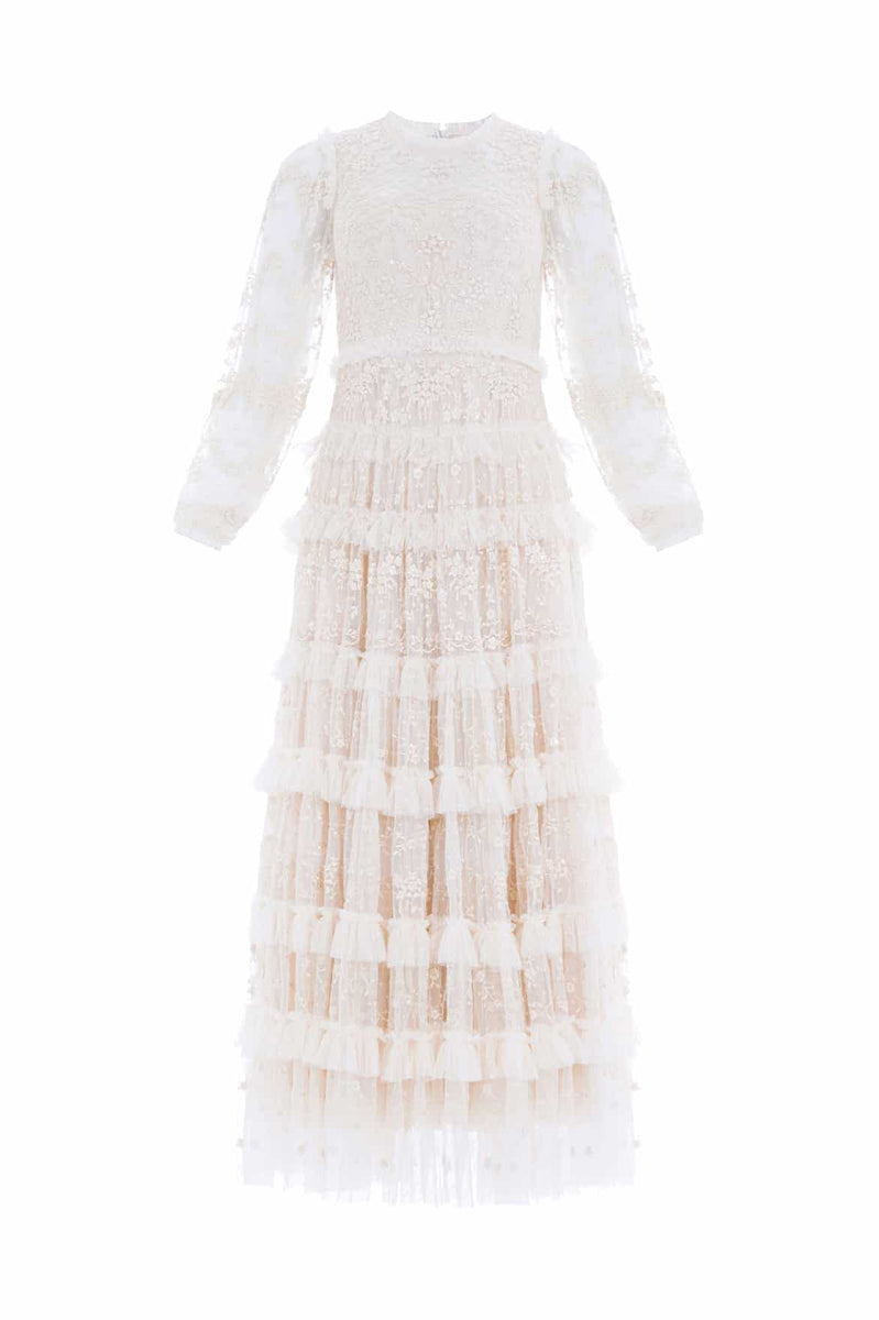 needle and thread enchanted lace dress Midsummer Lace Gown Cream