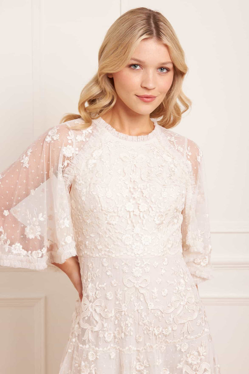 Bonnie Bow Gown – Cream