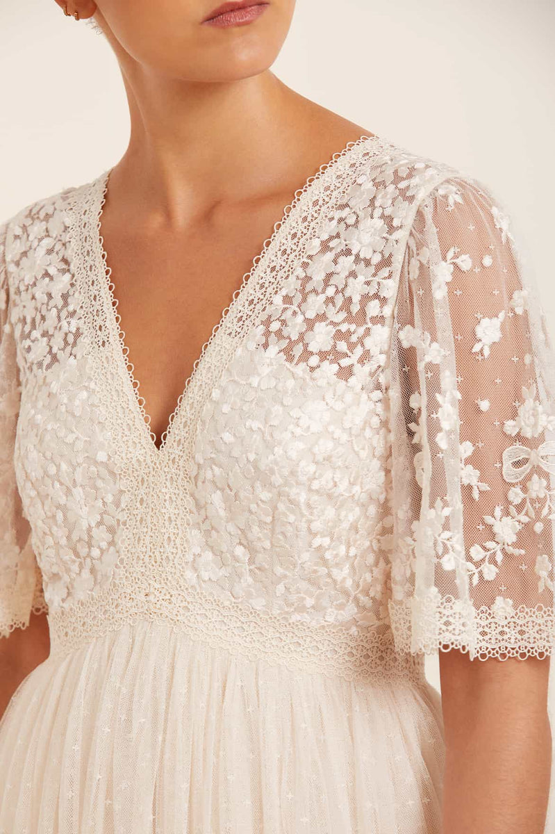 新品未使用 YILON FULL LACE RIBBON TEE ホワイト Full lace ribbon tee – YILON