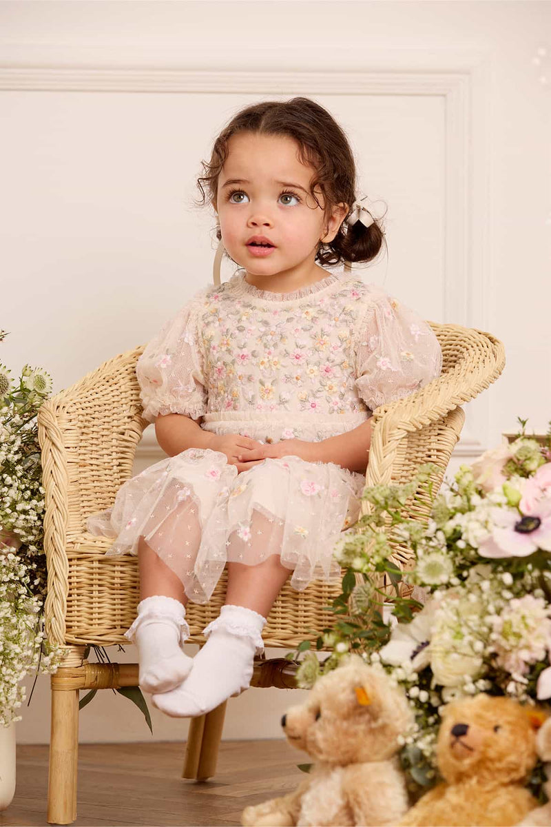 Garland Ribbon Baby Dress Cream | Needle & Thread Garland Ribbon Baby Dress Cream | Needle & Thread