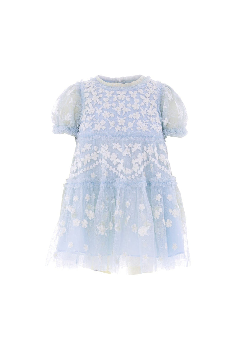 Garland Ribbon Baby Dress – Blue
