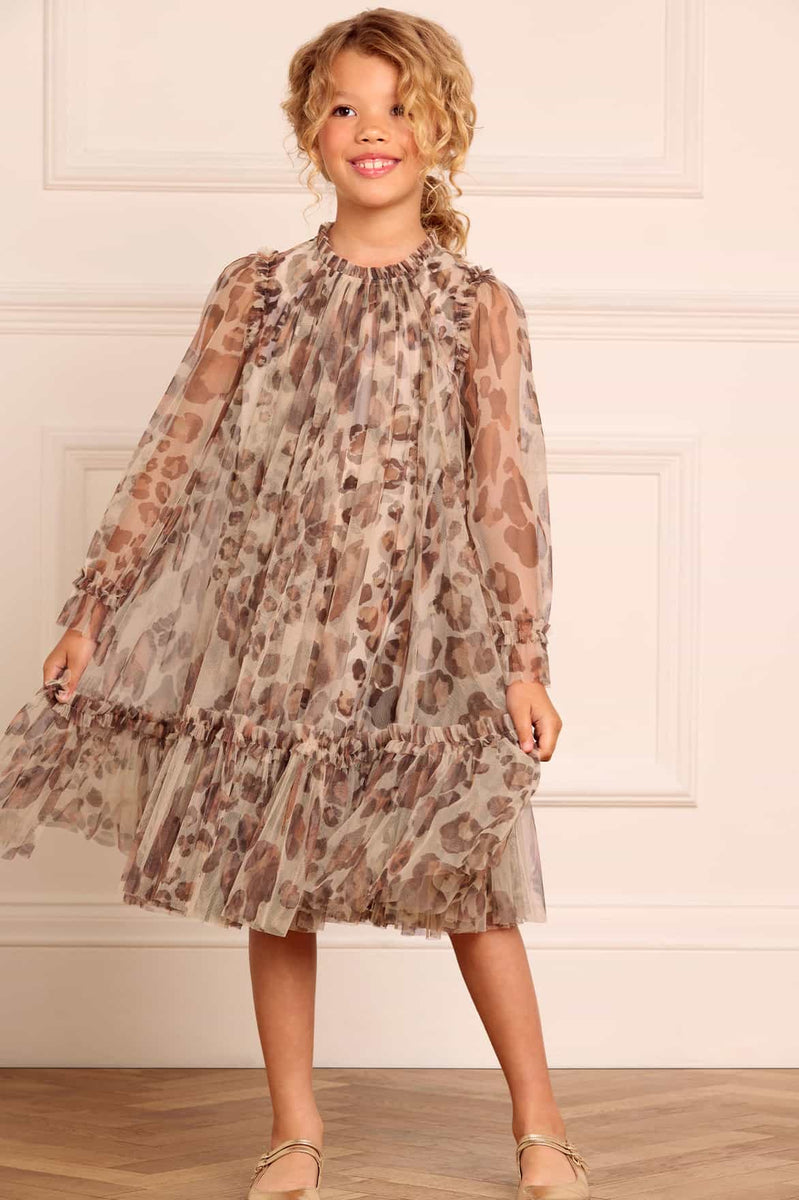 お得セット Leopard Long Thread & Needle | Multi – Dress Kids Sleeve ワンピース