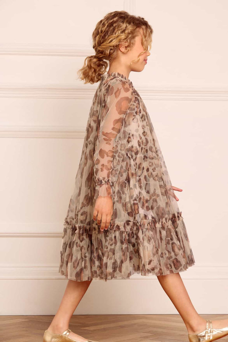 LEOPARDLONGSLEEVEKIDSDRESS-