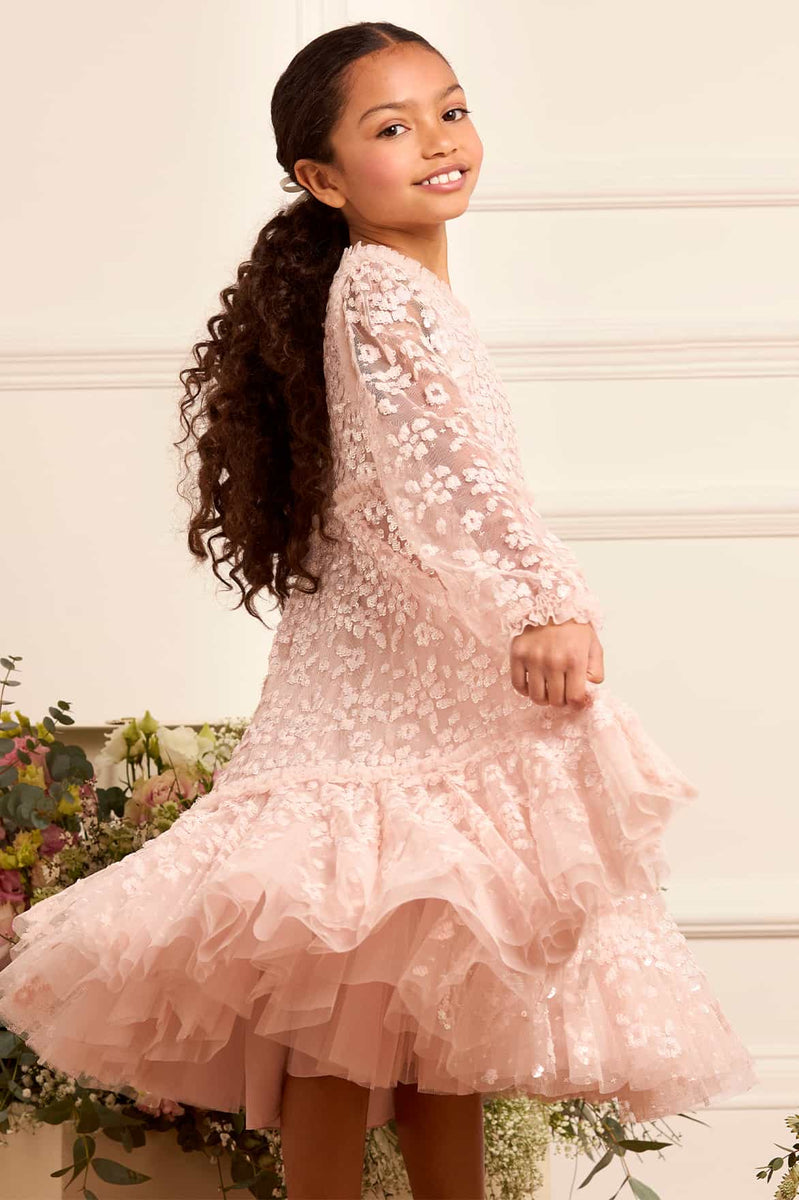 Maeva Long Sleeve Kids Dress Maeva Long Sleeve Kids Dress