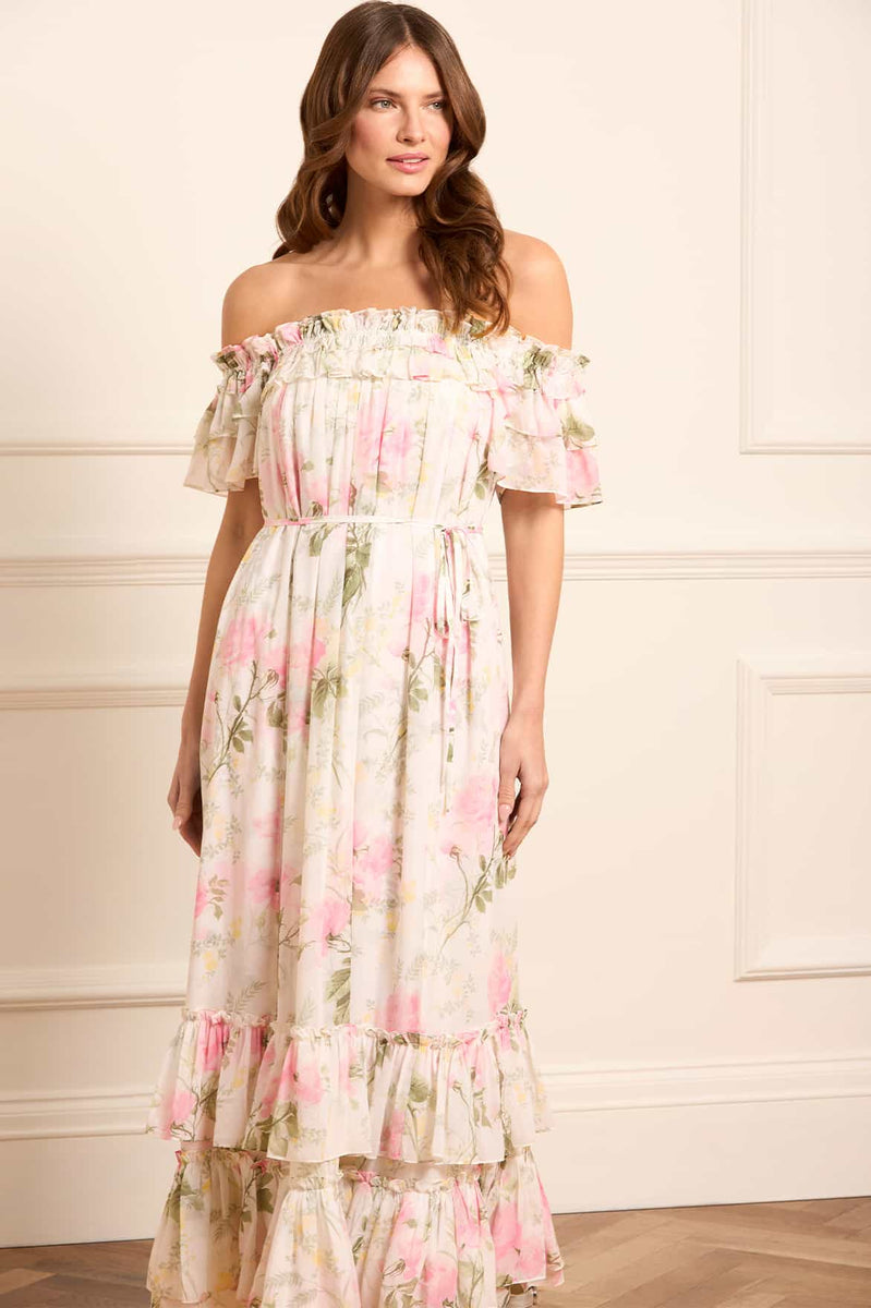 ワンピース Rose muse Chiffon pleated dress chiffon pleated dress – BUNNY APARTMENT