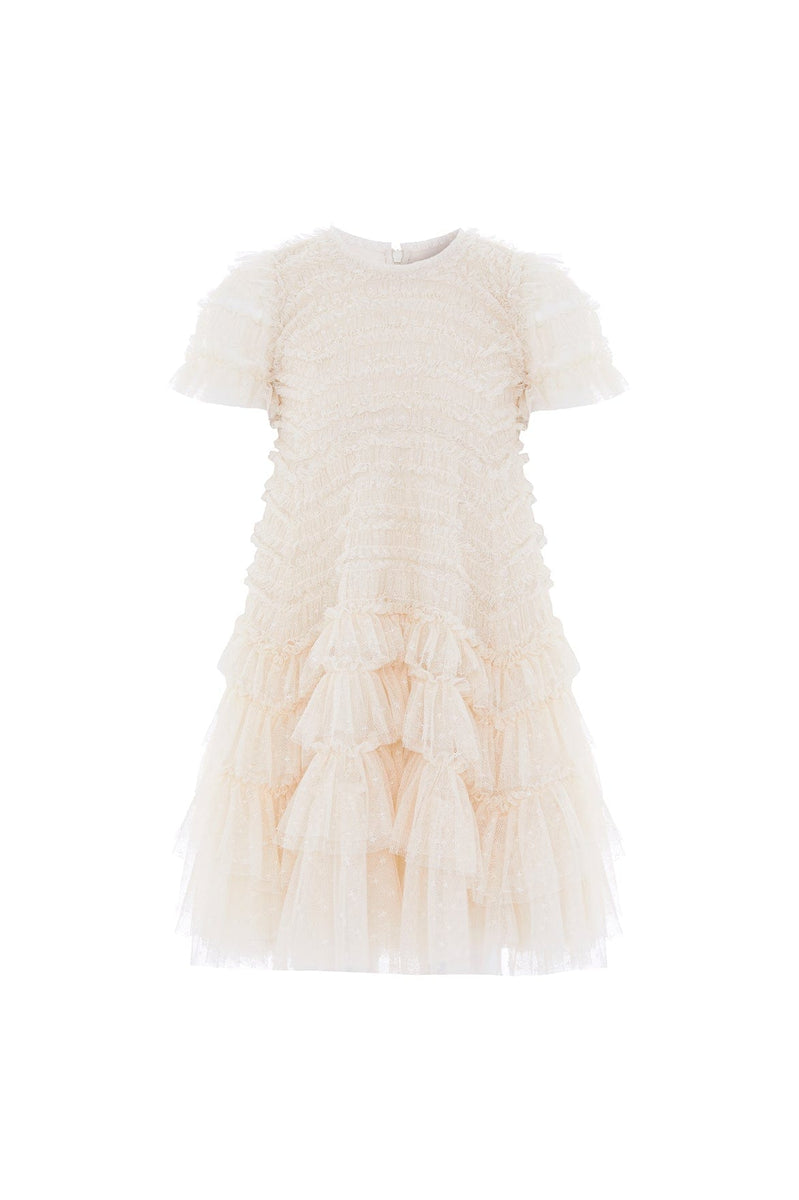 スカート NOTRE emor ruffle tulle dress beige ruffle tulle dress – NOTRE émor