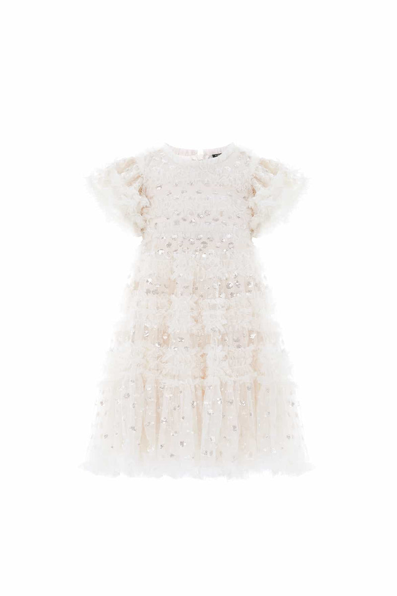 Vivian Kids Dress – Champagne | Needle & Thread