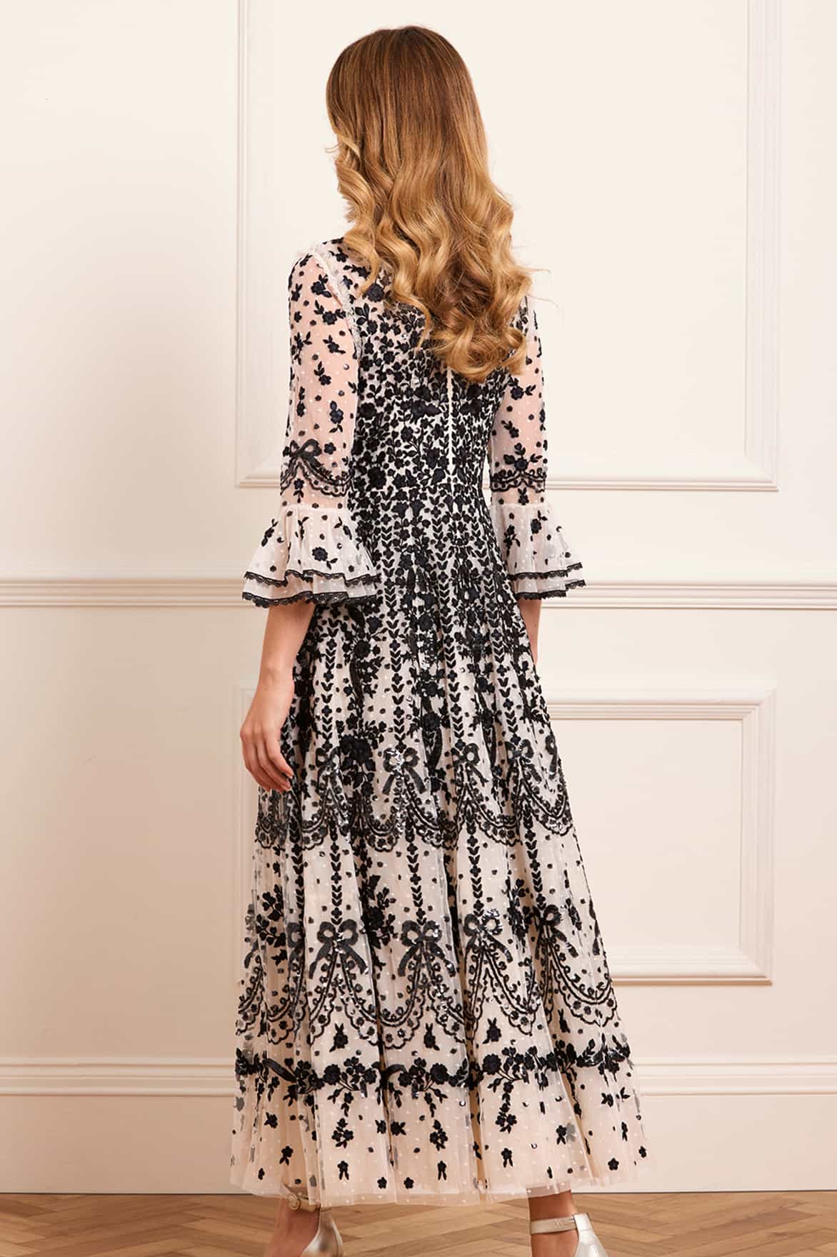 Adeline Round Neck Ankle Gown
