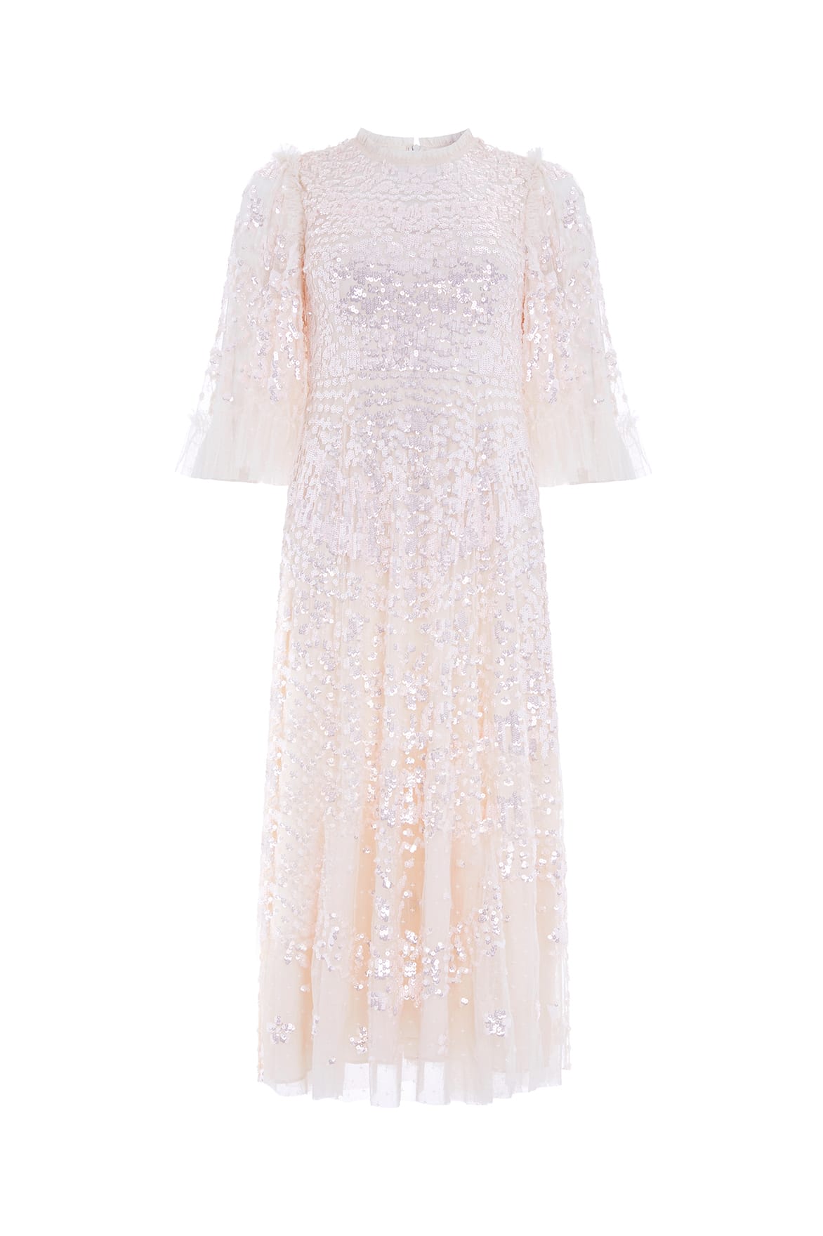 sequin dress cream Anais Sequin Ballerina Dress – Cream