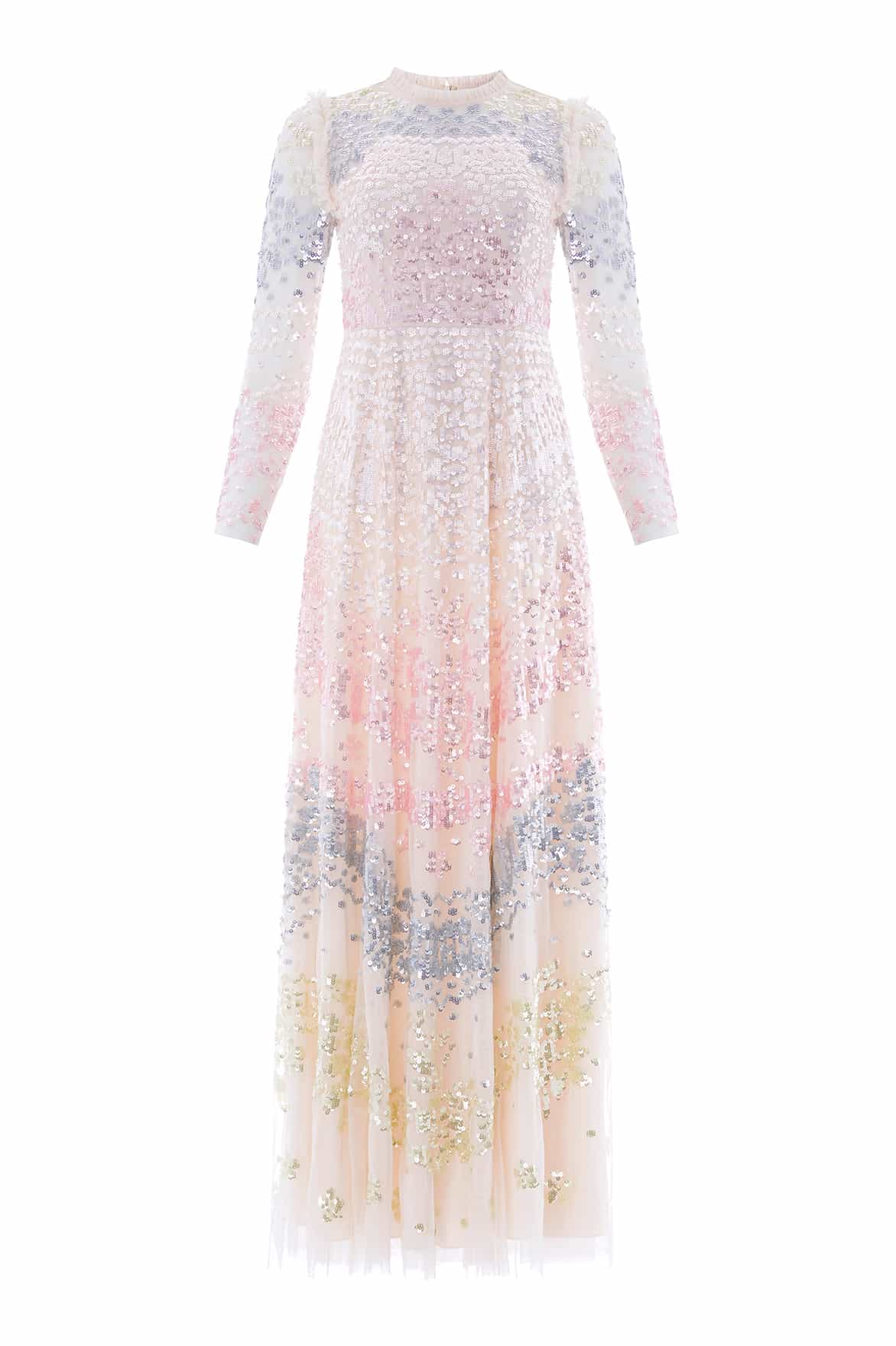 Angeline Sequin Gown Cream | Needle & Thread Angeline Sequin Gown Cream | Needle & Thread