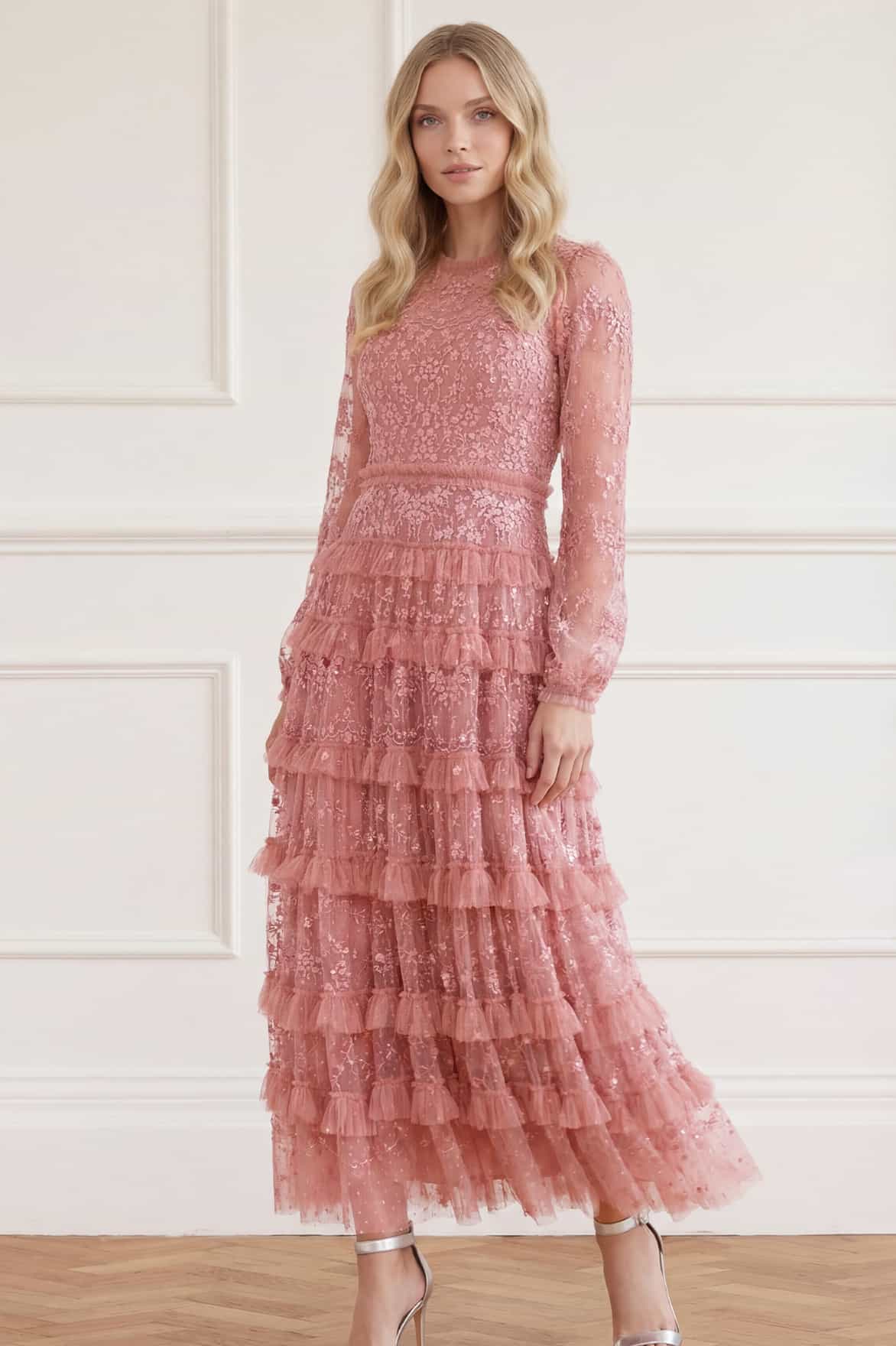 lace blossom dress DREAMY BLOSSOM WOVEN LACE MIDI DRESS l FLYING TOMATO Flying Tomato