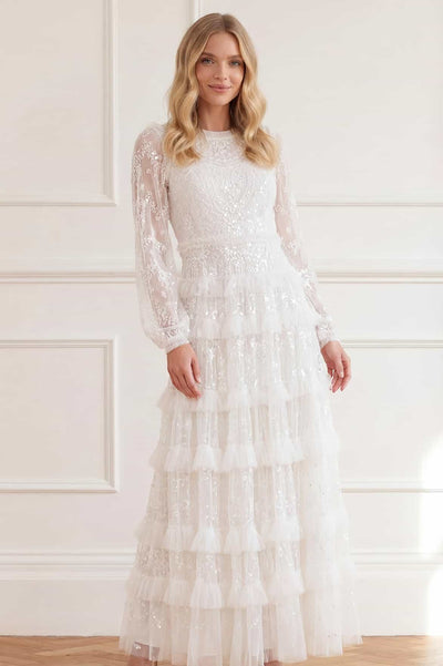 Blossom Lace Ankle Gown