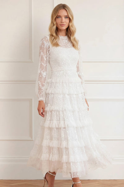 Blossom Lace Ankle Gown