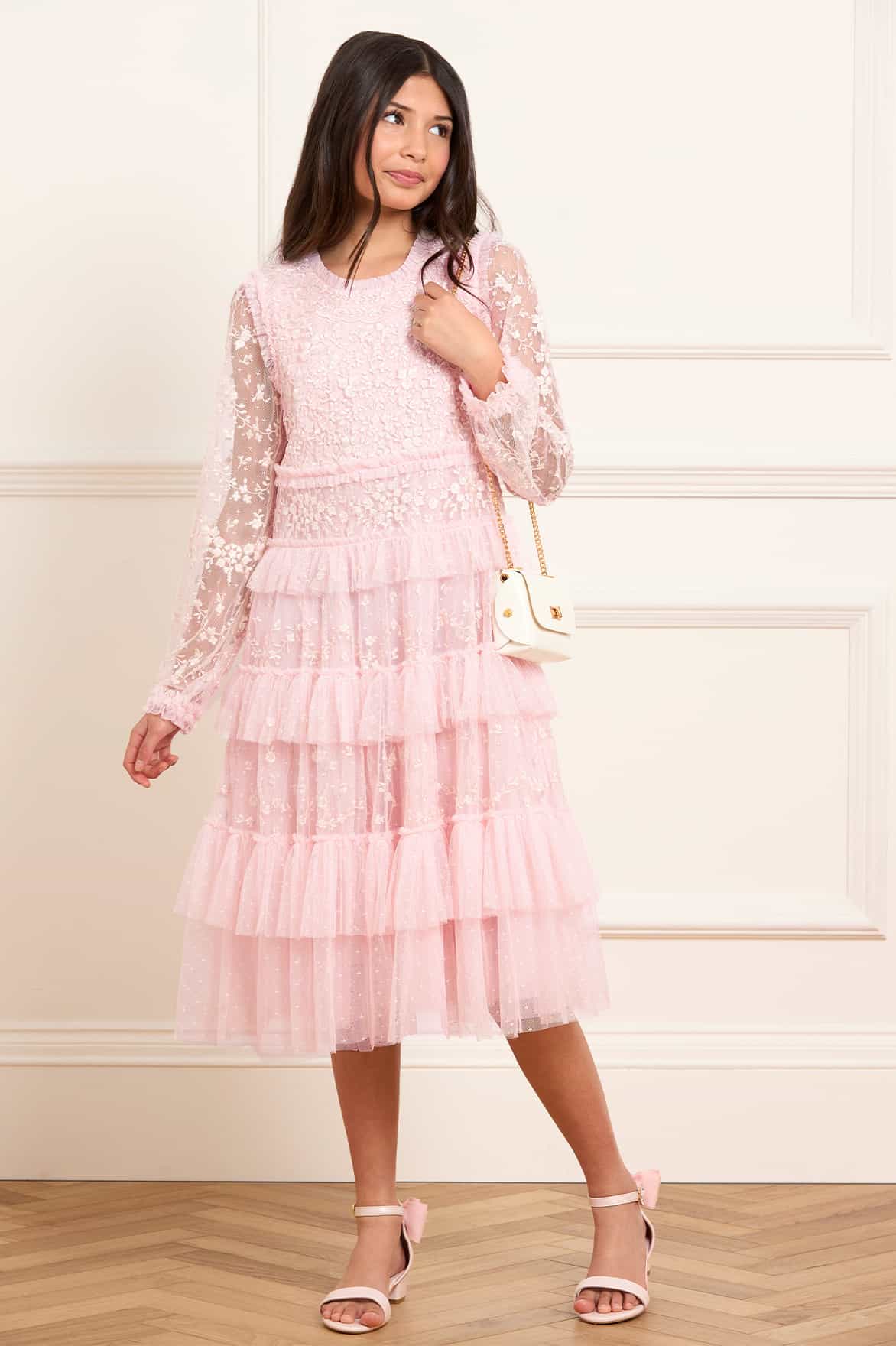 lace blossom dress Blossom Lace Ankle Gown