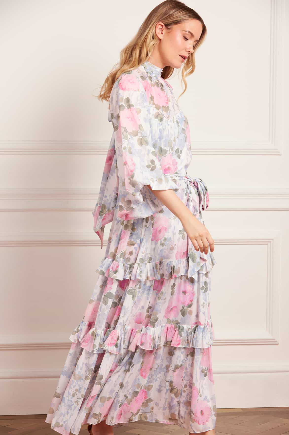 Camille's Garden Louisa Chiffon Ankle Gown