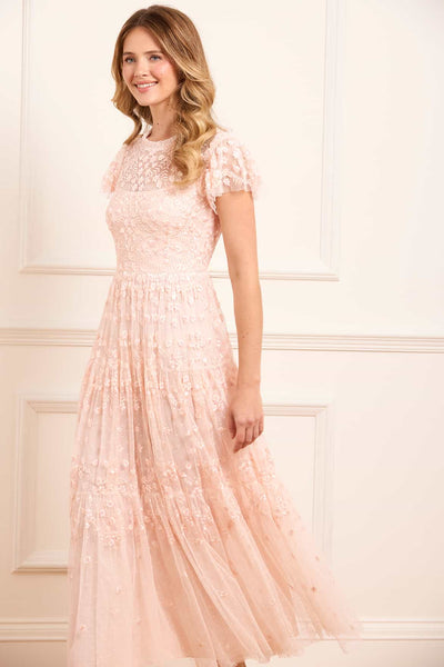 CLOVERSHORTSLEEVEANKLEGOWN-