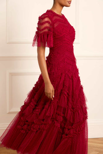 トップス S cutting lace dress theredthread THEREDTHREAD】S cutting lace dress