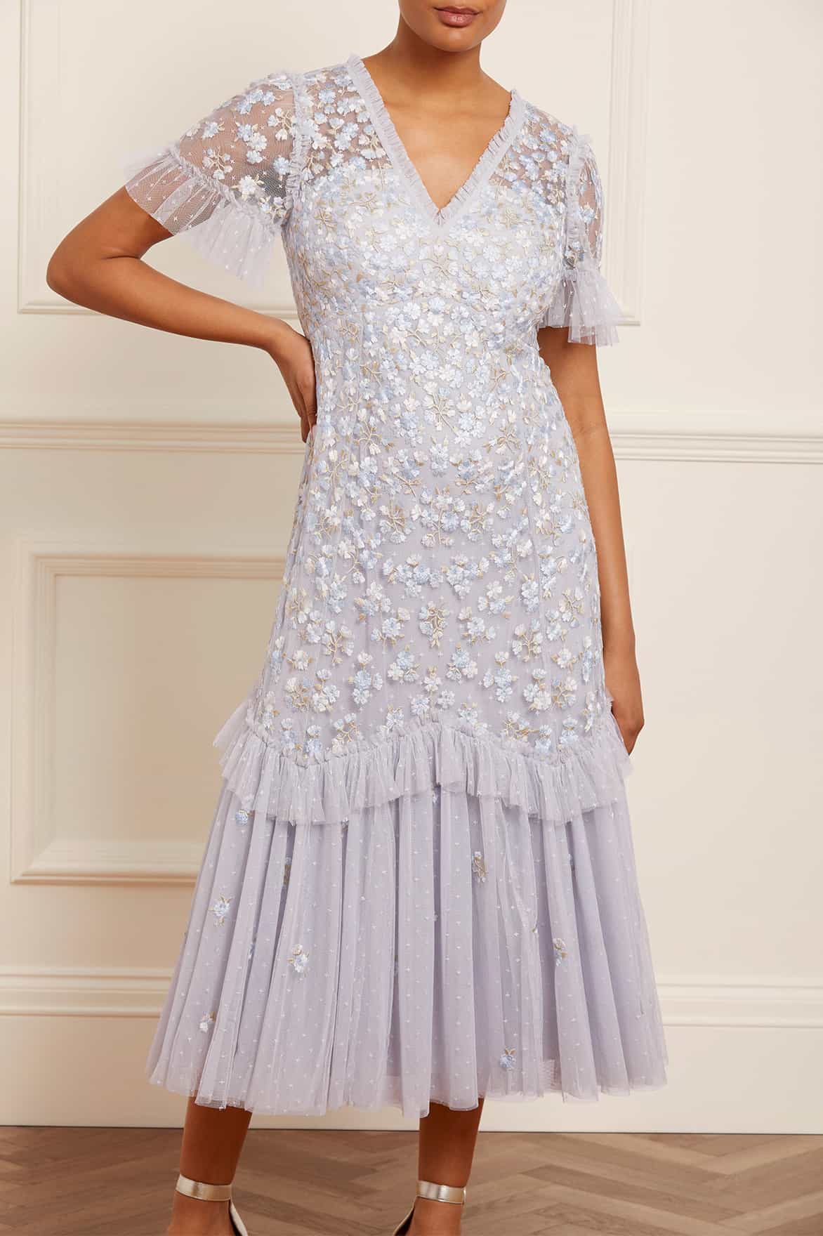 Evening Primrose Ballerina Dress – Blue | Needle & Thread