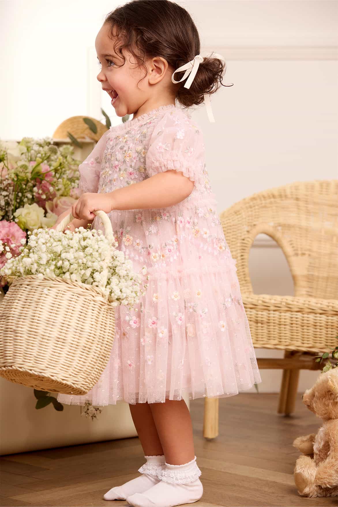 Garland Ribbon Baby Dress Garland Ribbon Baby Dress