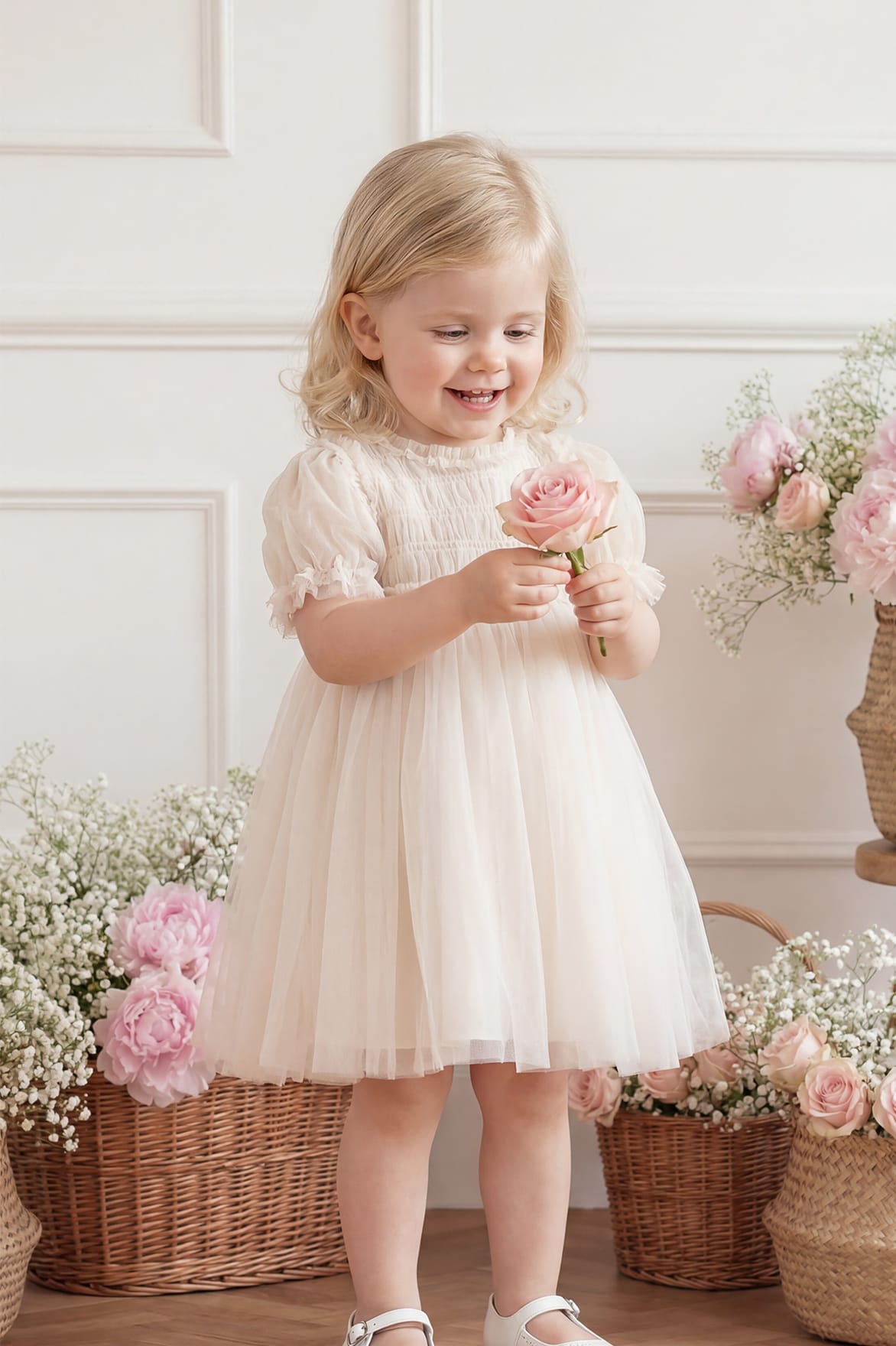 infant cream dress Olive Baby * All of our products are produced by our own factories in a variety of styles and undergo strict inspection to provide you with satisfactory service and experience Baby Bow Dress Cream |