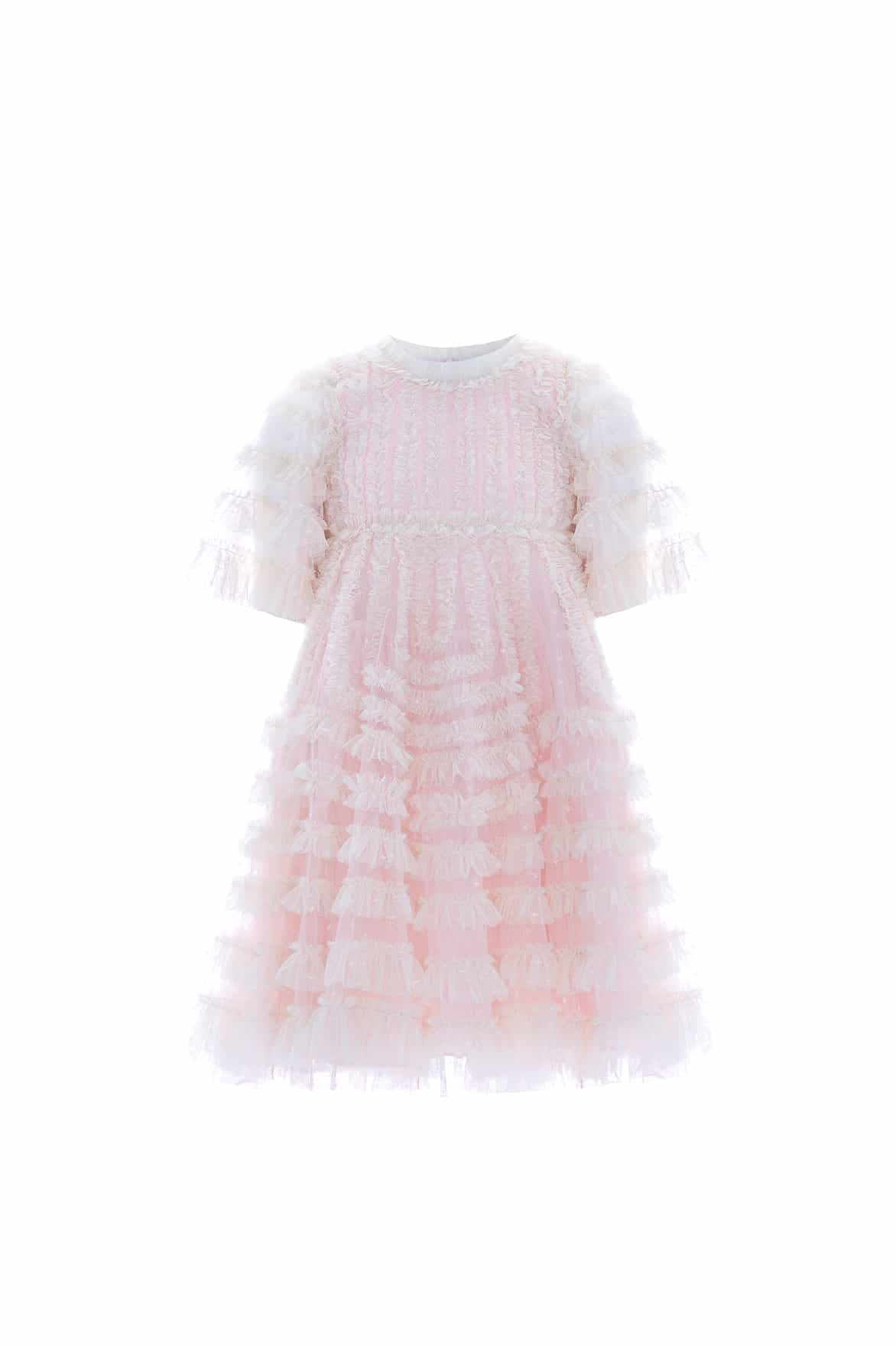La Vie En Rose Kids Dress Pink | Needle & Thread La Vie En Rose Kids Dress Pink | Needle & Thread
