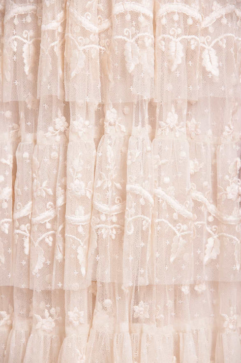 Layered Lace Ankle Gown Layered Lace Ankle Gown