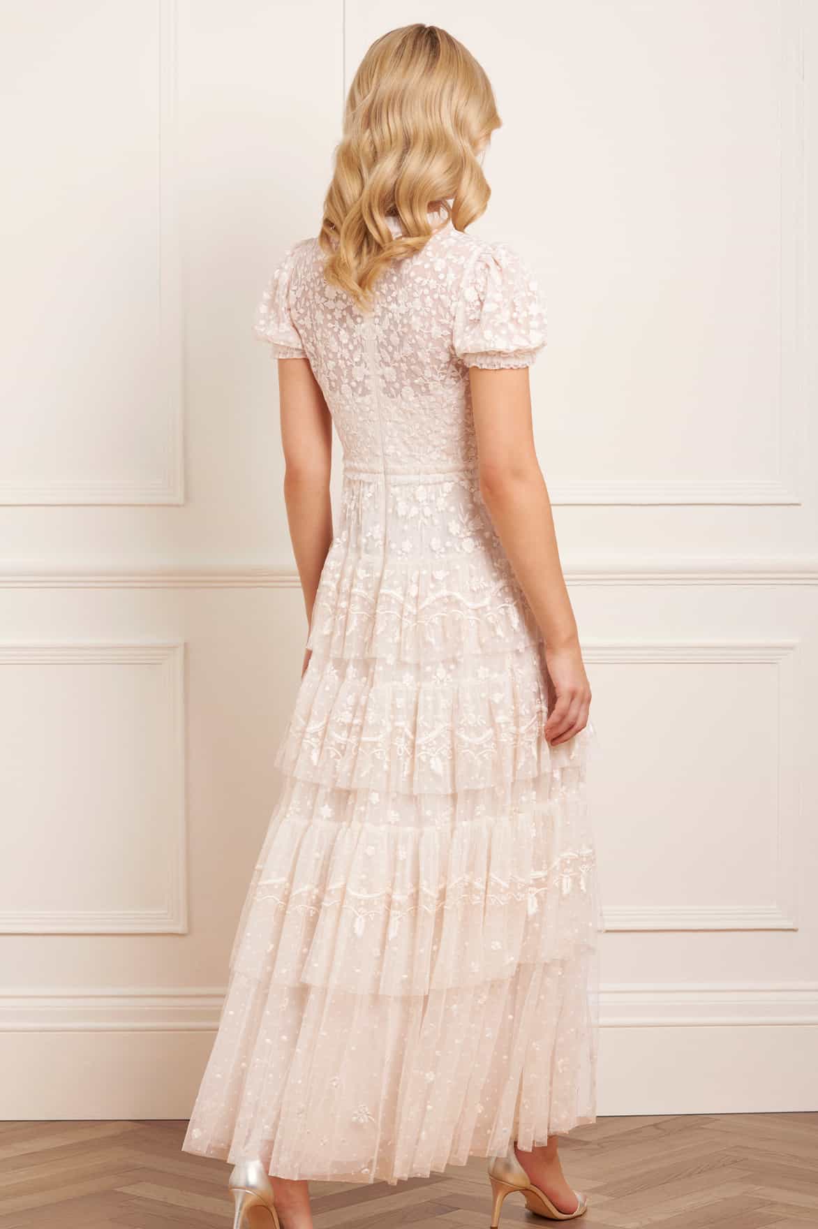 Layered Lace Ankle Gown Layered Lace Ankle Gown
