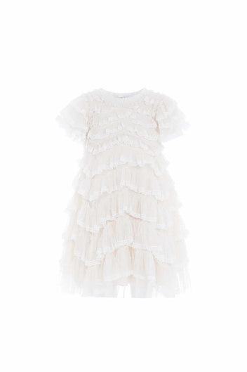 Libby Lace Kids Dress – Champagne | Needle & Thread