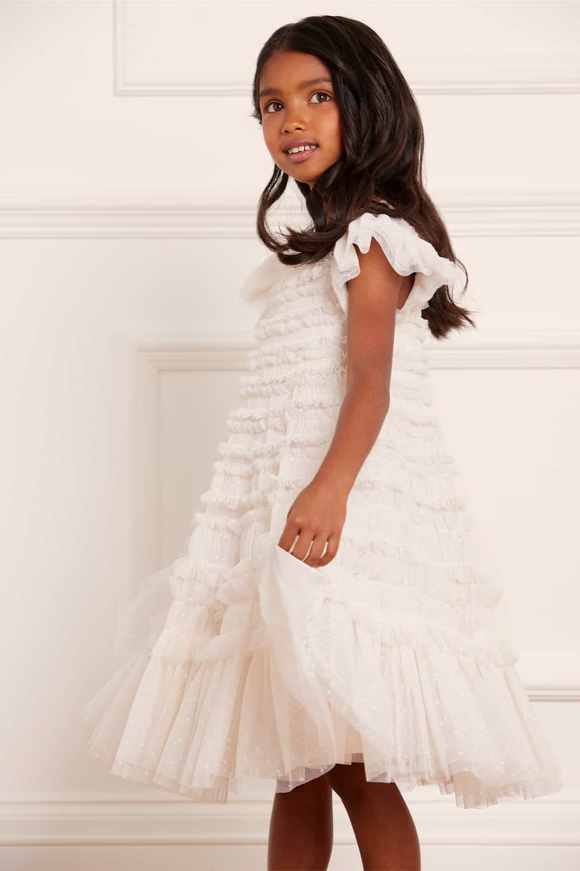Lisette Kids Dress – Cream