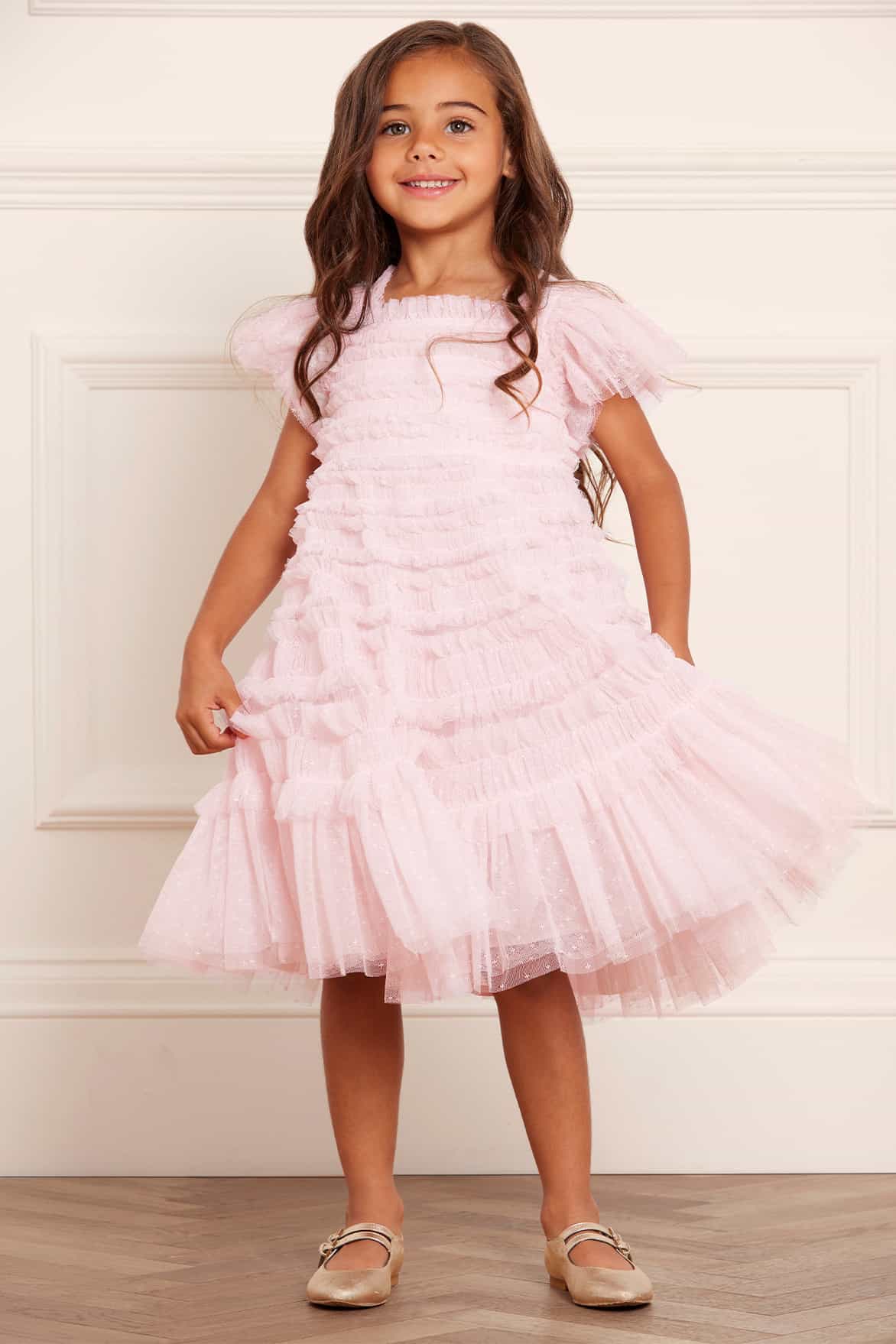Lisette Kids Dress – Pink Lisette Kids Dress – Pink