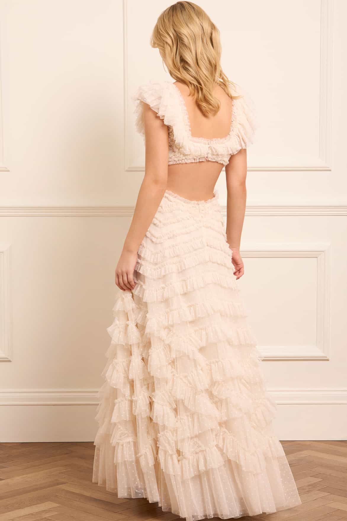 Lola Backless Gown Cream | Needle & Thread Lola Backless Gown Cream | Needle & Thread
