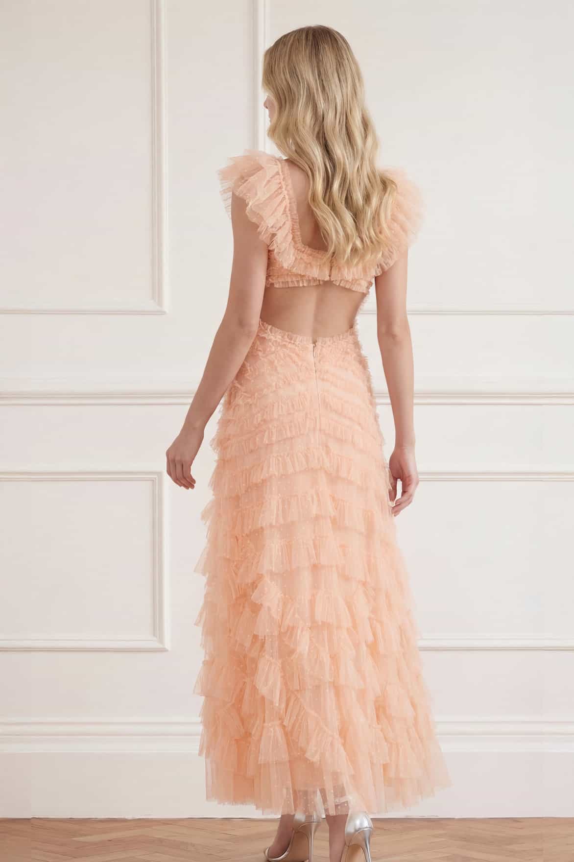 Lola Backless Gown – Pink