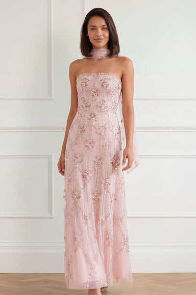 Lovers Lace Strapless Gown
