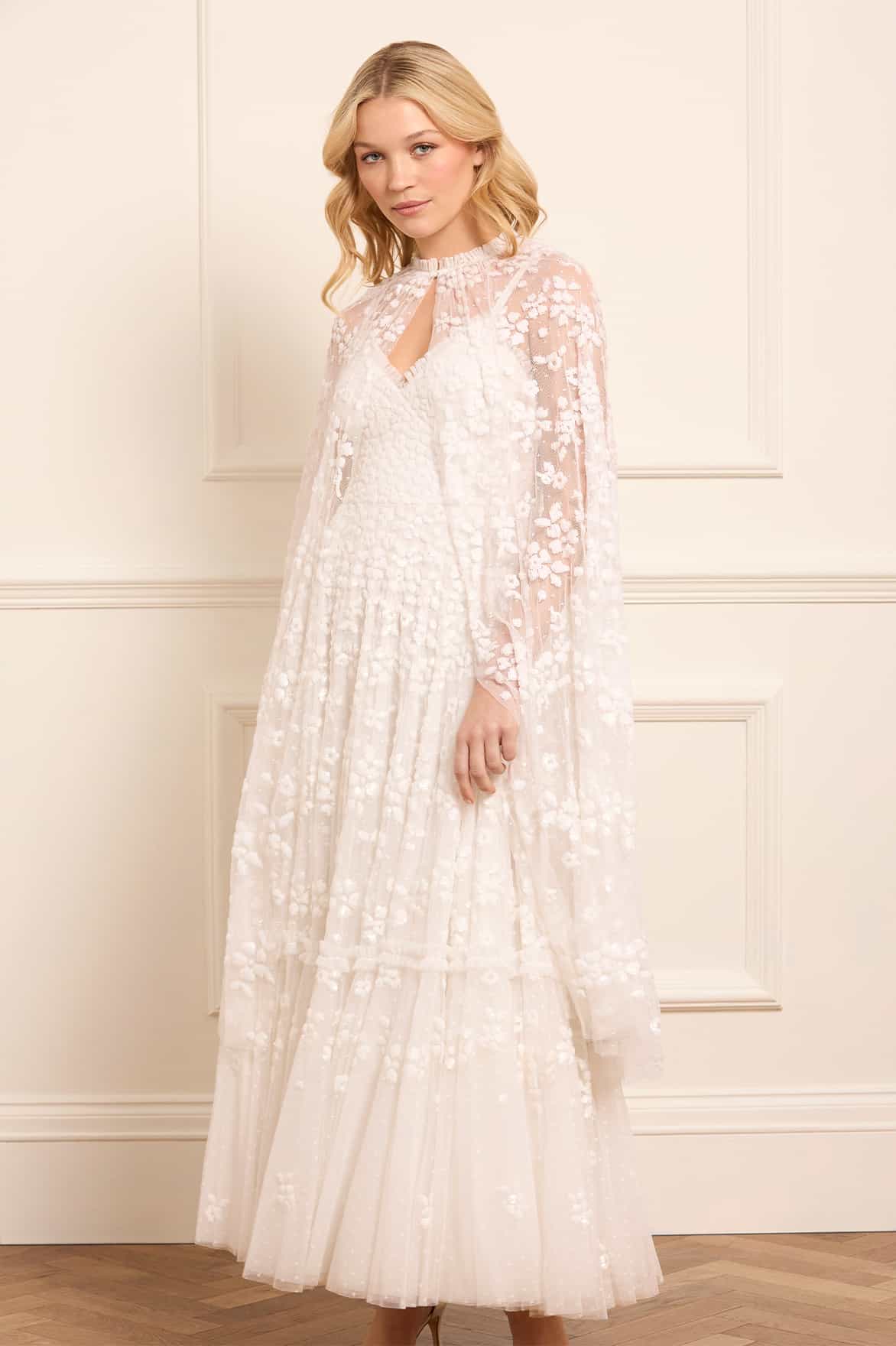 Maeva Cami Ankle Gown White | Needle & Thread Maeva Cami Ankle Gown White | Needle & Thread