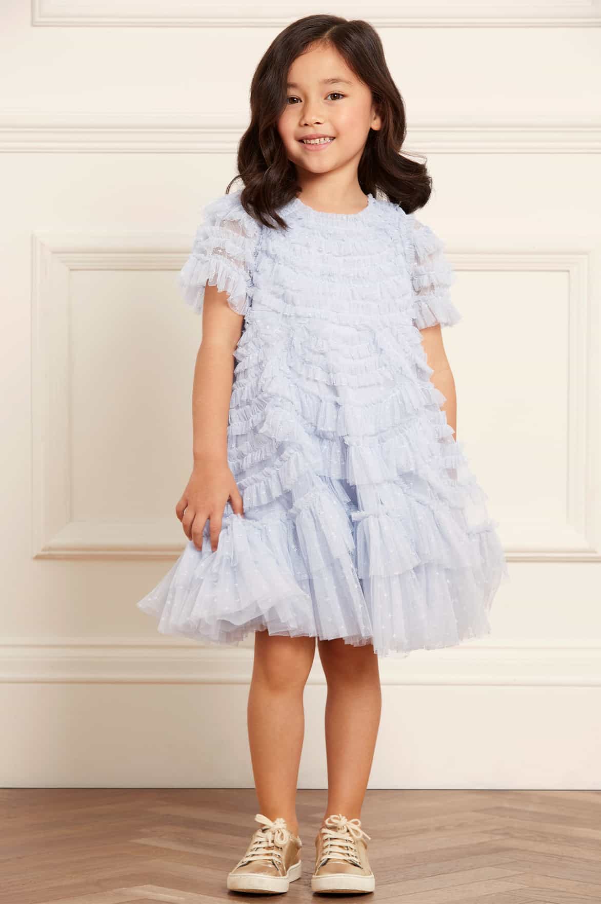 Girls Eliza Dress in White – Occasionwear for Kids