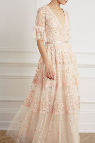 ワンピース na S cutting lace dress theredthread THEREDTHREAD】S cutting lace dress
