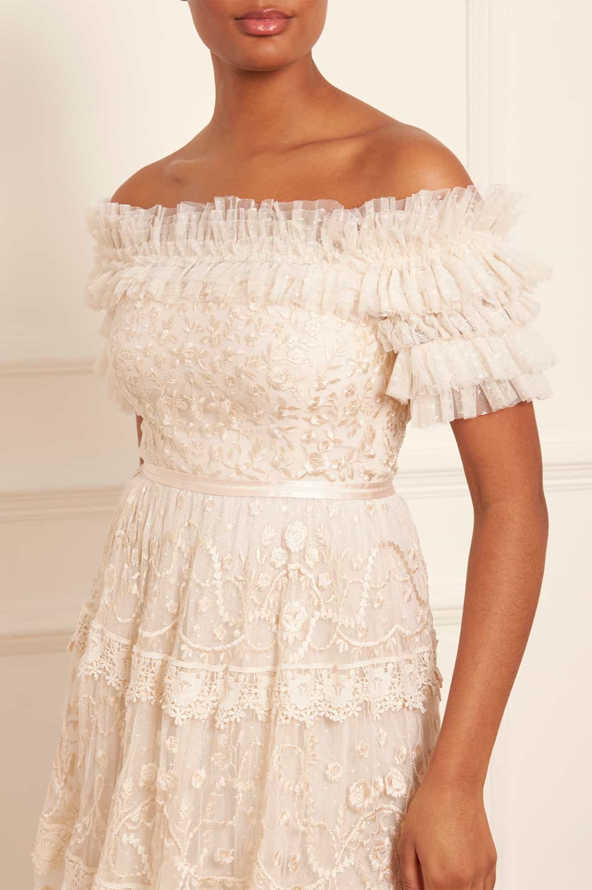 Midsummer Lace Off-Shoulder Gown Midsummer Lace Off-Shoulder Gown