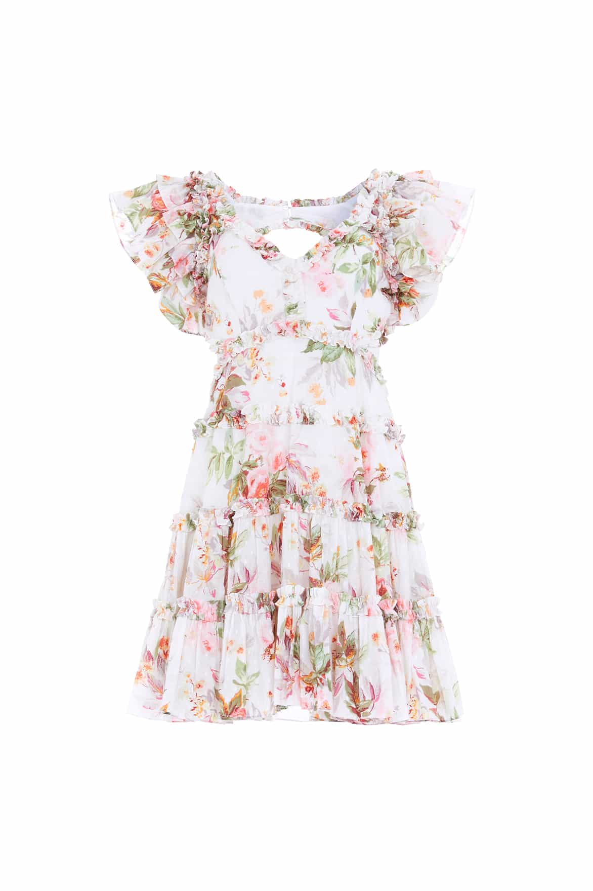 Paradise Garden Cotton Backless Micro Mini Dress – Multi | Needle & Thread Paradise Garden Cotton Backless Micro Mini Dress – Multi | Needle & Thread