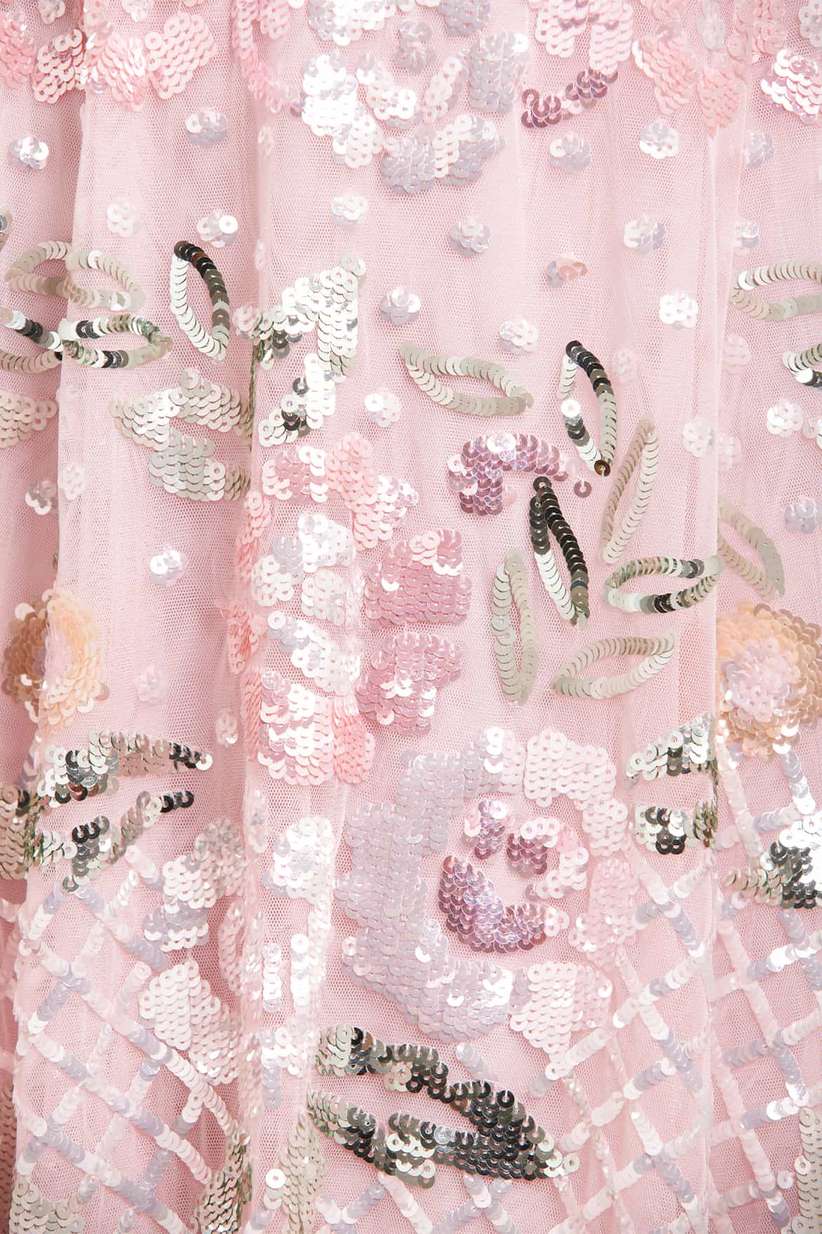 Rosalie Short Sleeve Ballerina Dress Pink | Needle & Thread Rosalie Short Sleeve Ballerina Dress Pink | Needle & Thread