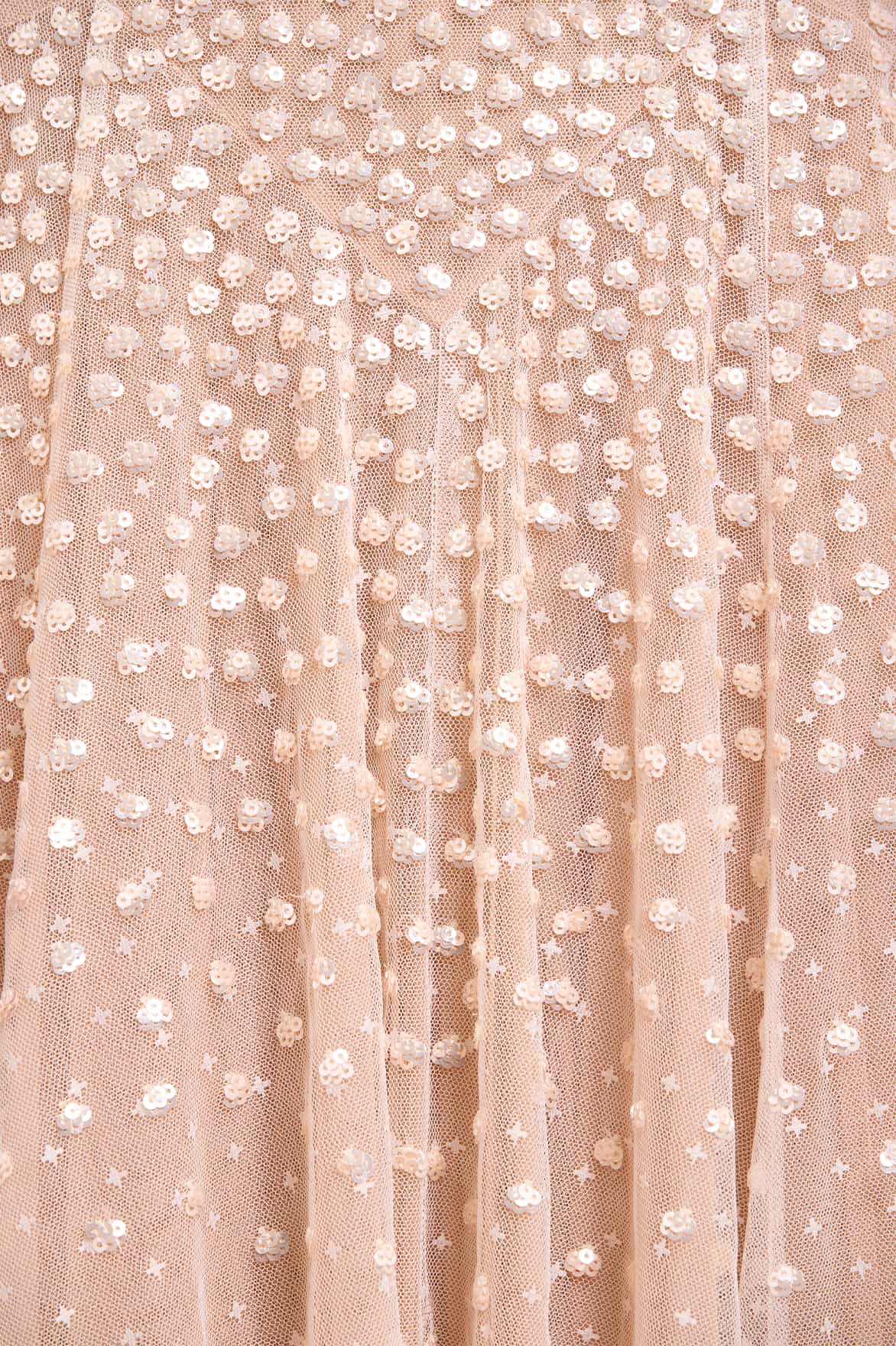 needle & thread sequin dress Sequin Cascade Round Neck Gown