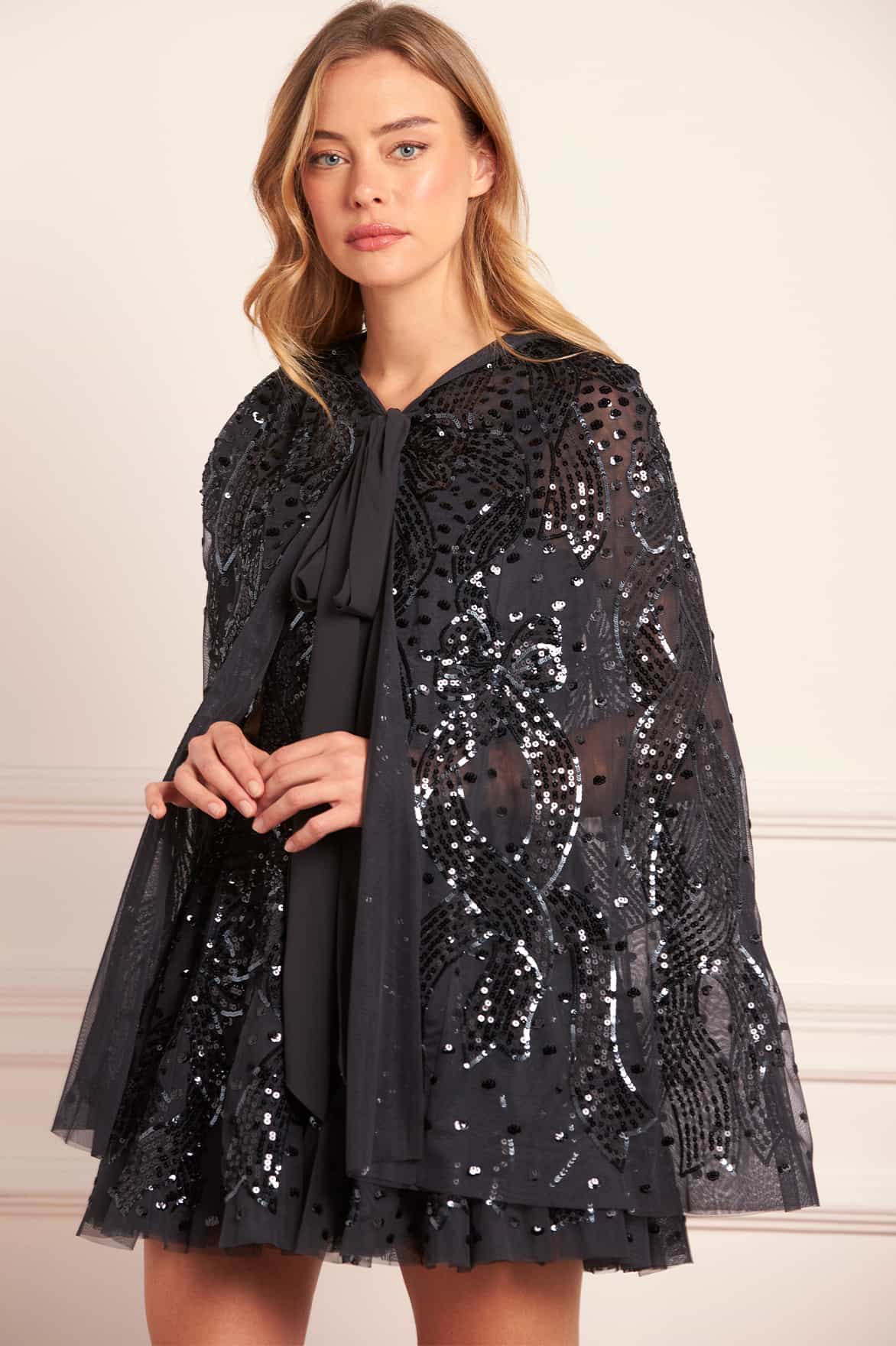 hooded sequin dress Sparkly Rhinestone Hooded Party Dress Venga Store