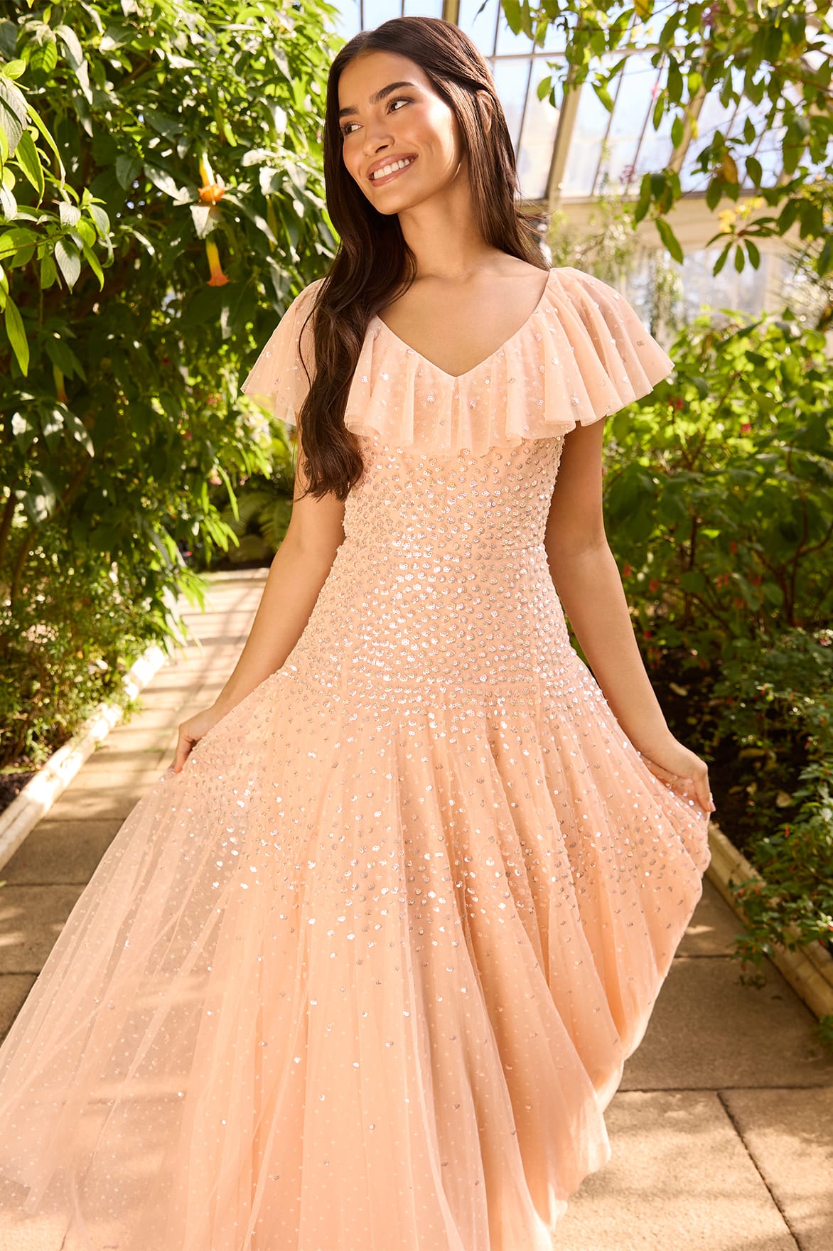 blush orange dress Allegra Dress Soft Blush S
