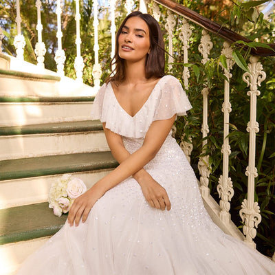 Sunrise Sequin V-Neck Ankle Gown