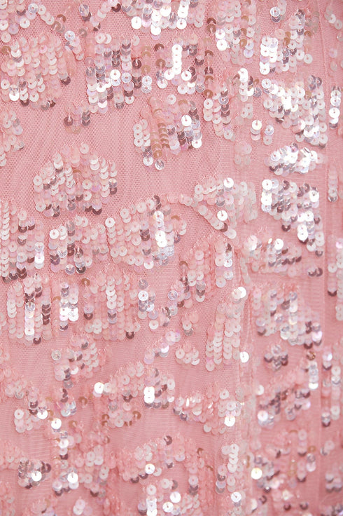 Aurelia Long Sleeve Ballerina Dress – Pink | Needle & Thread