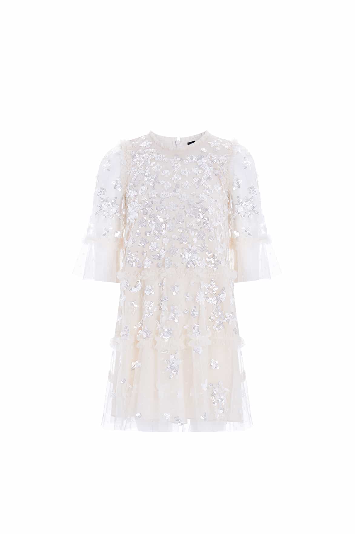 Constellation Gloss Kids Dress – Champagne | Needle & Thread